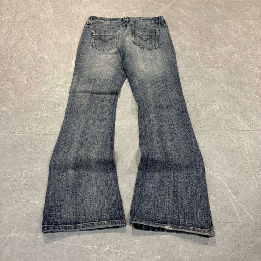 Wet Seal Jeans Womens 7 Blue Medium Wash Flare Low Rise Y2K Denim 37984953